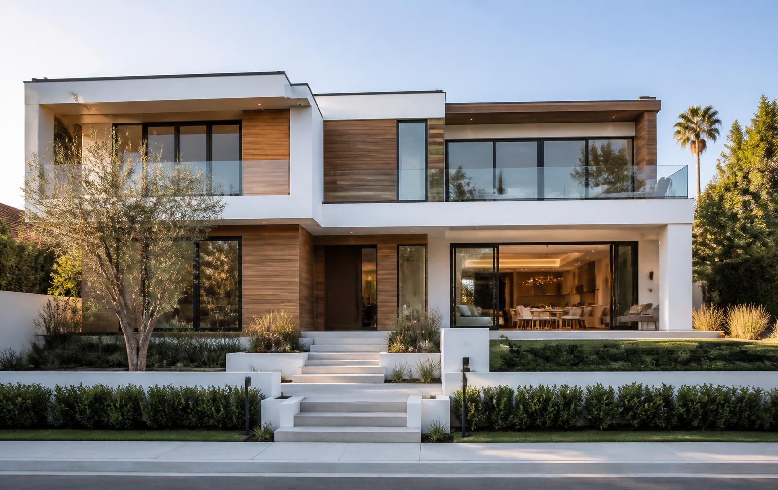 Contemporary house with landscaped frontage listed by Braj Setu Properties